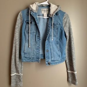 American Rag jean jacket with removable hood